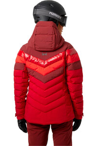 Helly Hansen chaqueta esquí mujer IMPERIAL PUFFY 2.0 ROJO vista trasera