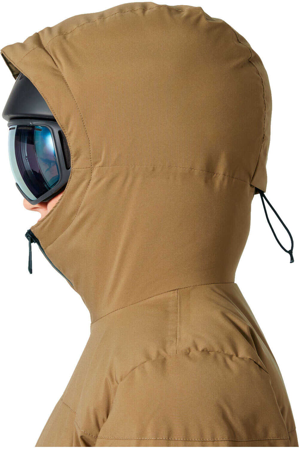 Helly Hansen chaqueta esquí mujer NORA SHORT PUFFY MARRON vista detalle