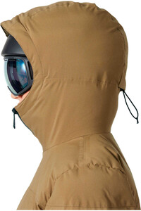 Helly Hansen chaqueta esquí mujer NORA SHORT PUFFY MARRON vista detalle