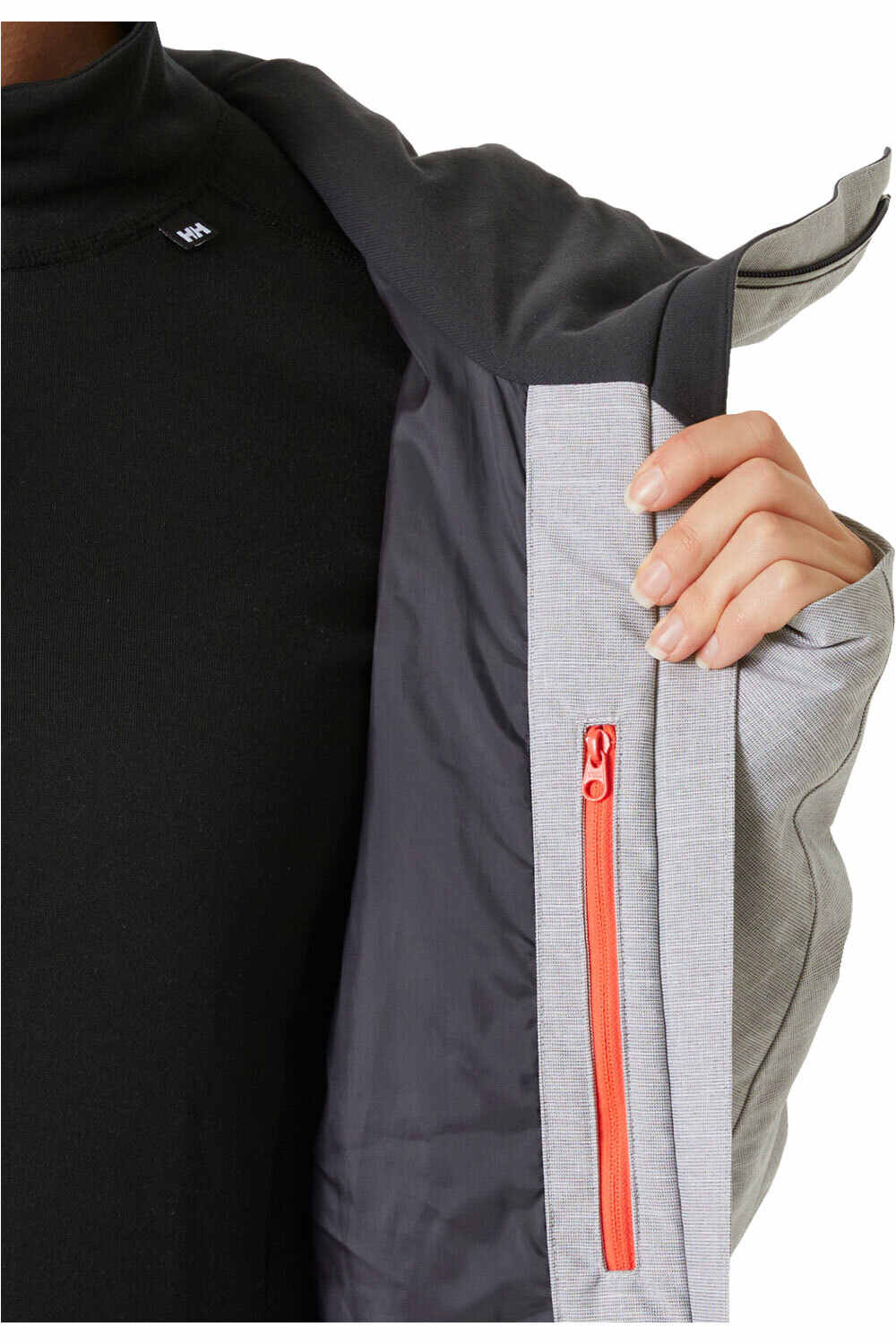 Helly Hansen chaqueta esquí mujer POWDERQUEEN 3.0 GRIS 05