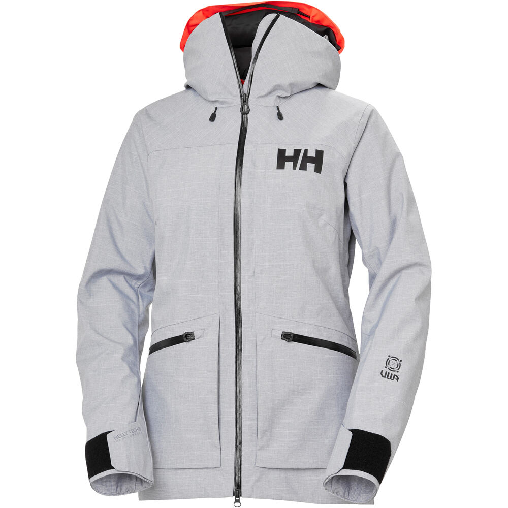 Helly Hansen chaqueta esquí mujer POWDERQUEEN 3.0 GRIS 08