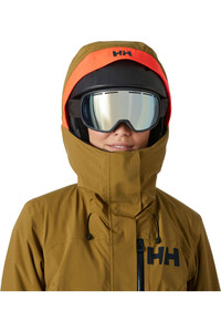 Helly Hansen chaqueta esquí mujer POWSHOT MARRON vista detalle