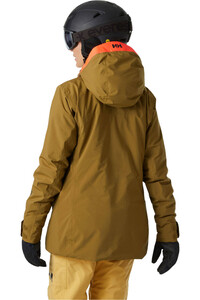 Helly Hansen chaqueta esquí mujer POWSHOT MARRON vista trasera