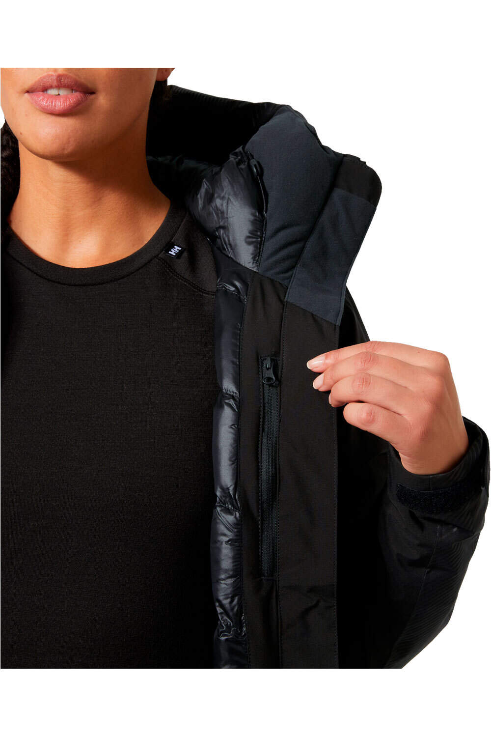 Helly Hansen chaqueta esquí mujer VALDISERE 3.0 NEGRO 07