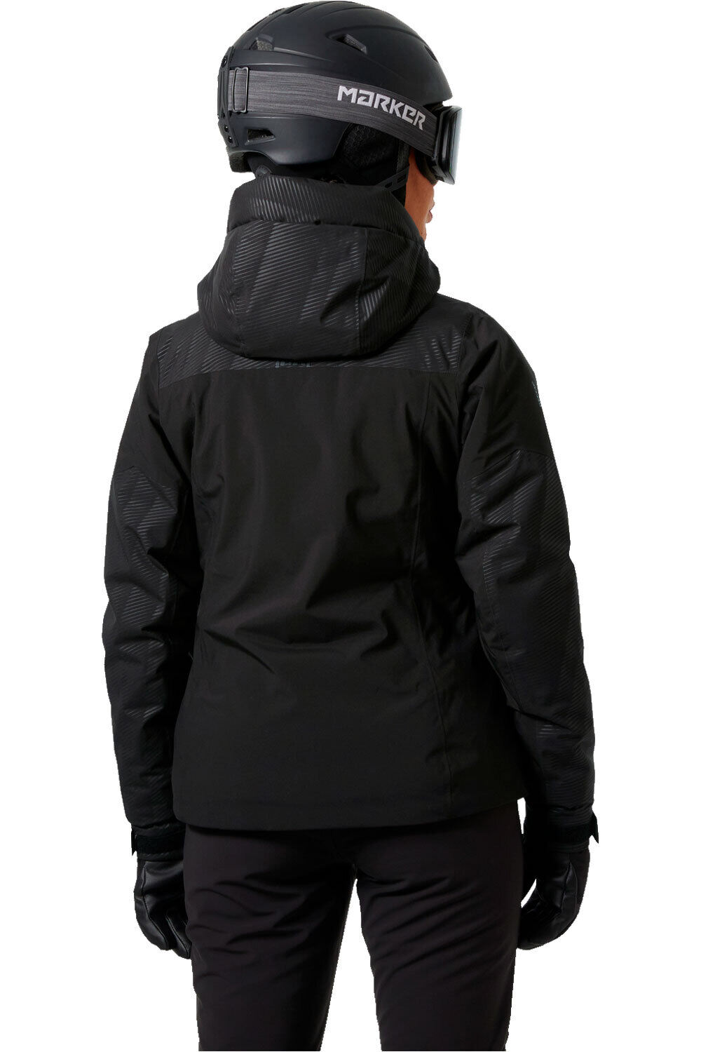 Helly Hansen chaqueta esquí mujer VALDISERE 3.0 NEGRO vista trasera