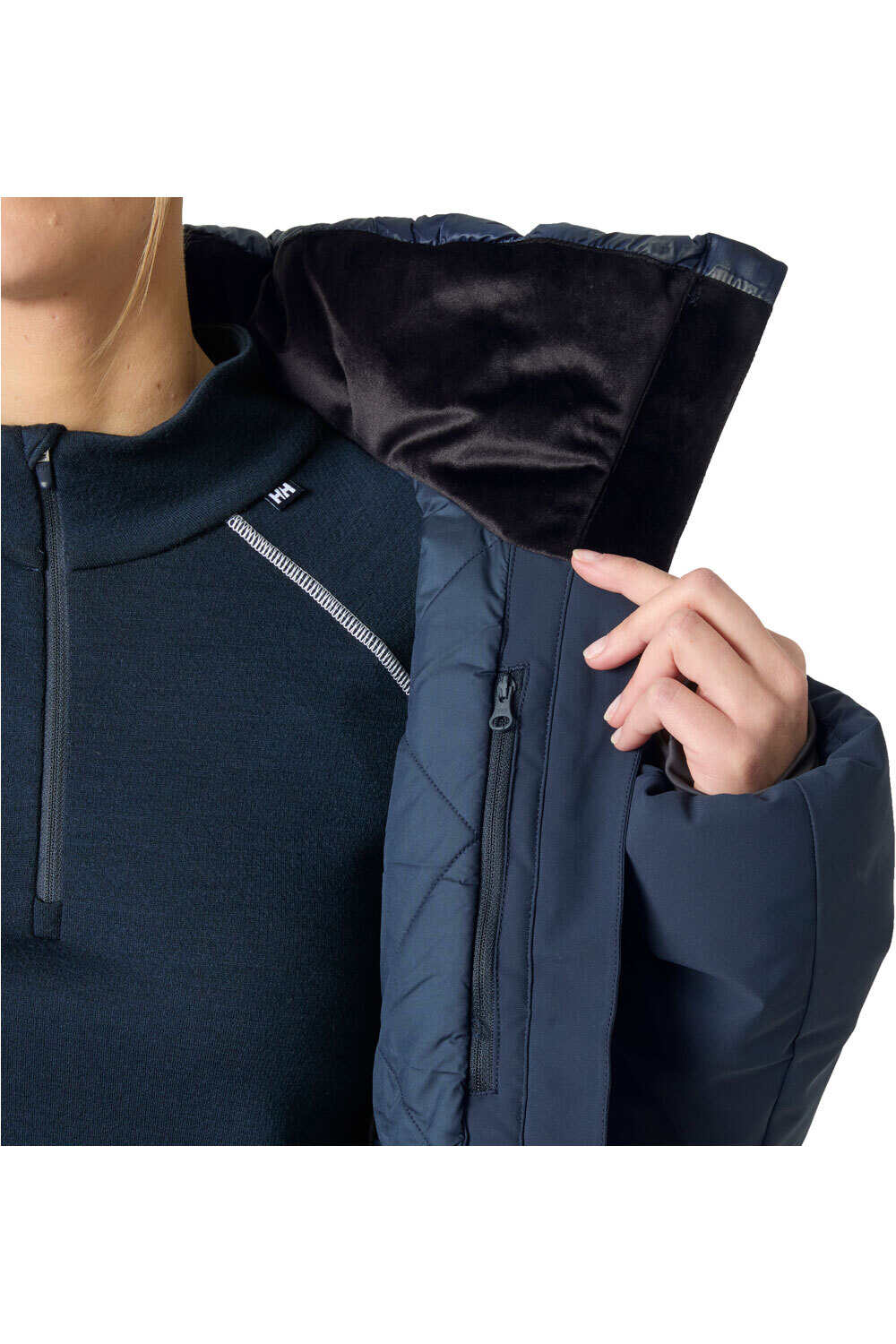 Helly Hansen chaqueta esquí mujer W AVANTI HYBRID JACKET AZUL 06