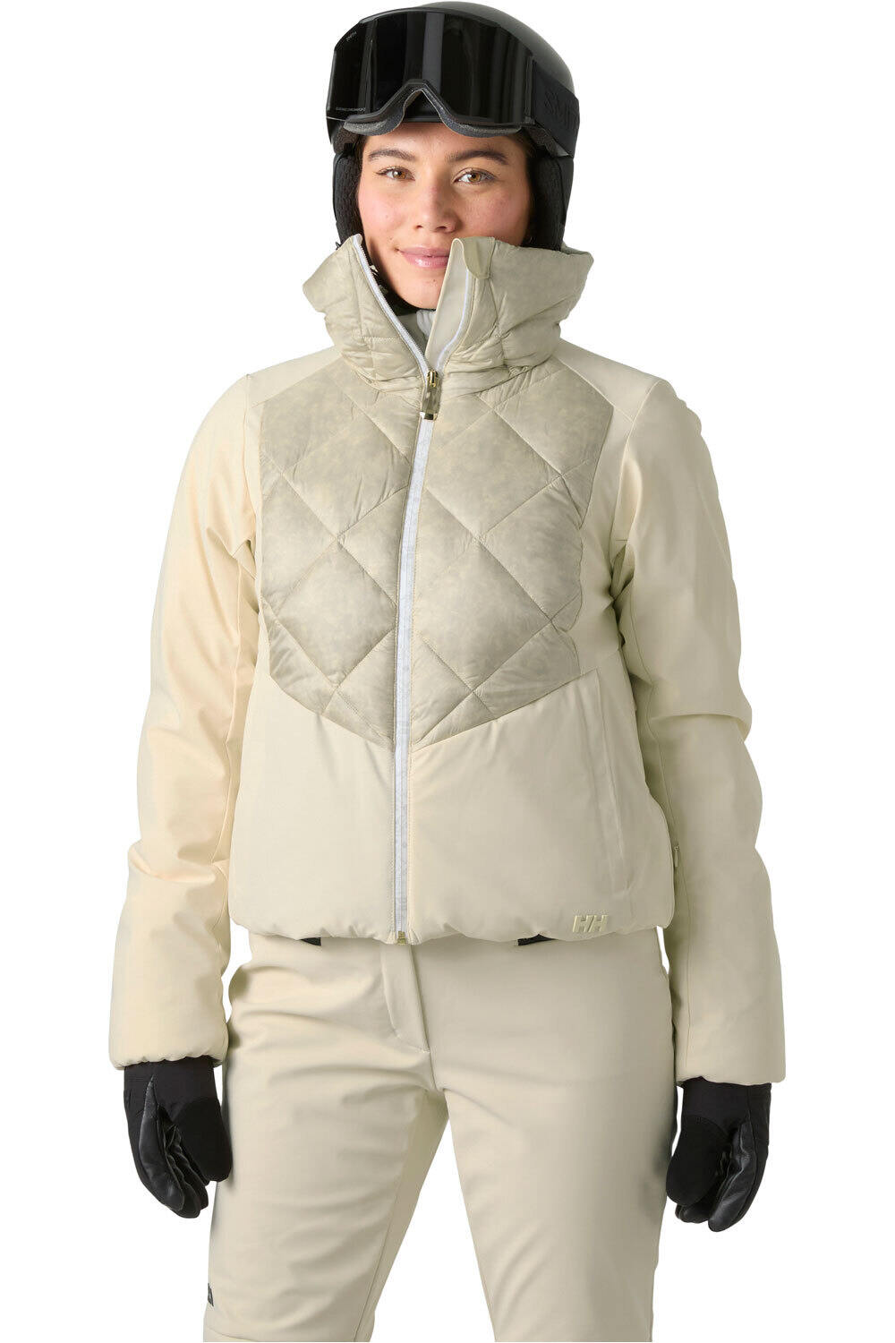 Helly Hansen chaqueta esquí mujer W AVANTI HYBRID JACKET MARRON vista frontal