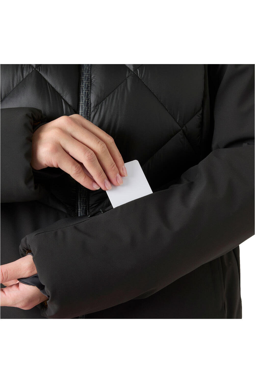 Helly Hansen chaqueta esquí mujer W AVANTI HYBRID JACKET NEGRO vista detalle