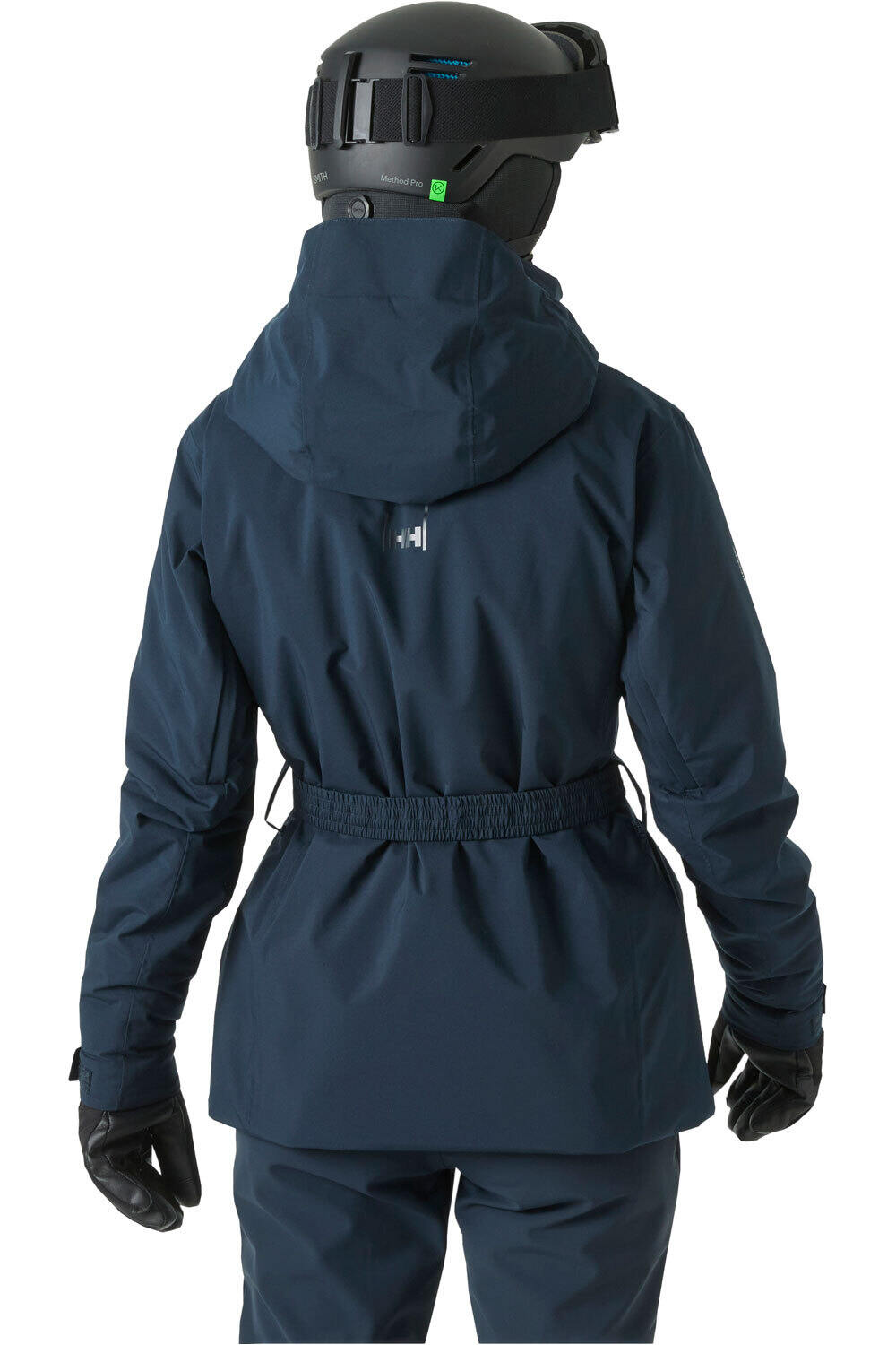 Helly Hansen chaqueta esquí mujer W BELLISSIMO BELTED JACKET AZUL vista trasera