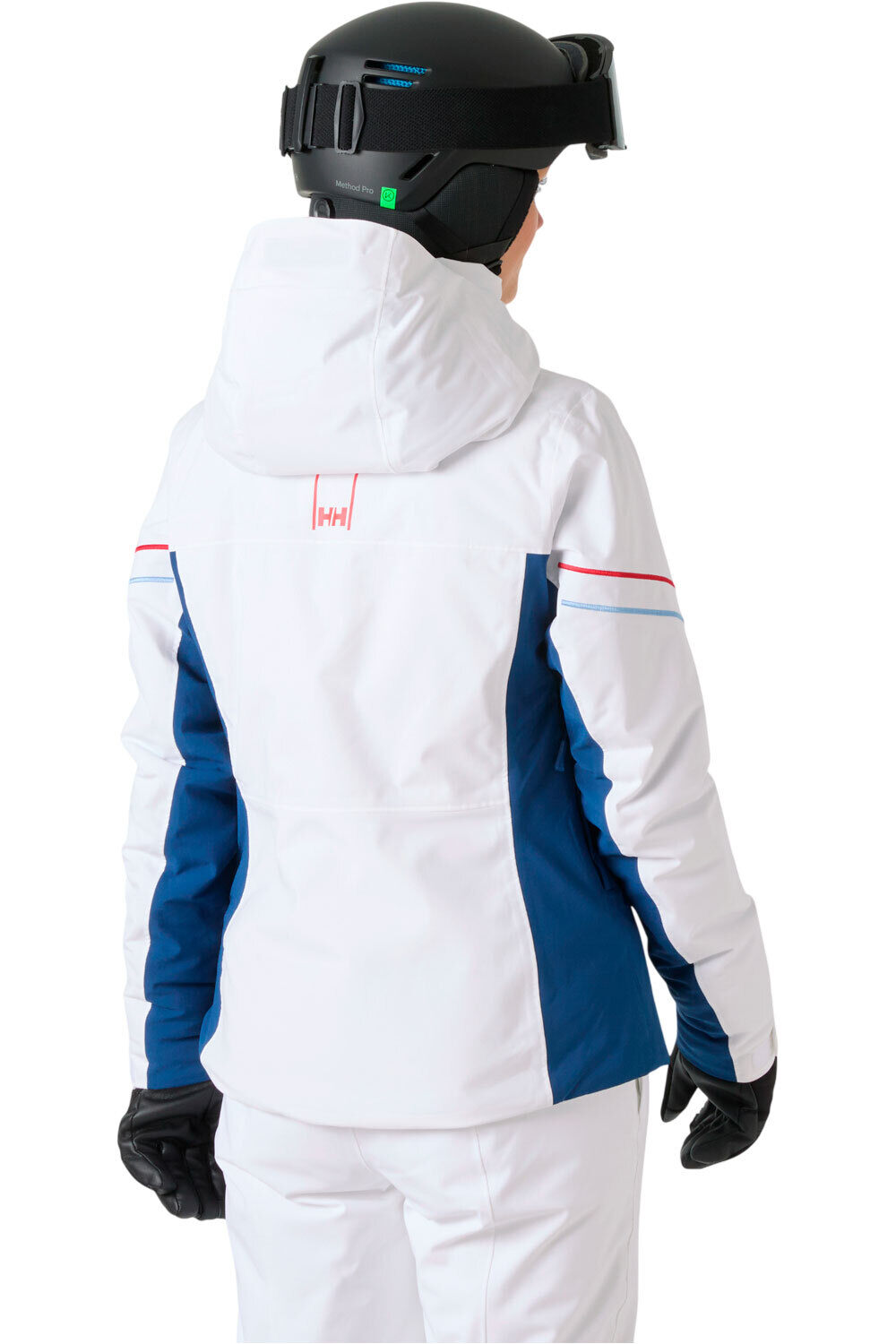 Helly Hansen chaqueta esquí mujer W COURCHEVEL JACKET BLANCO vista trasera