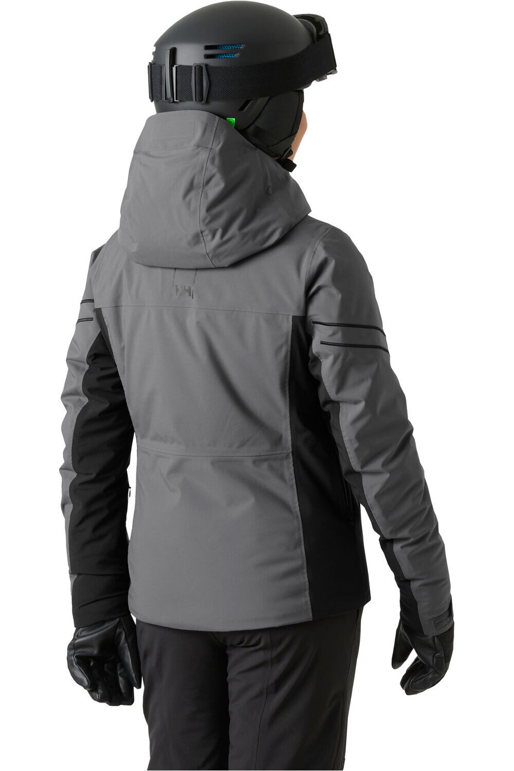 Helly Hansen chaqueta esquí mujer W COURCHEVEL JACKET GRIS vista trasera