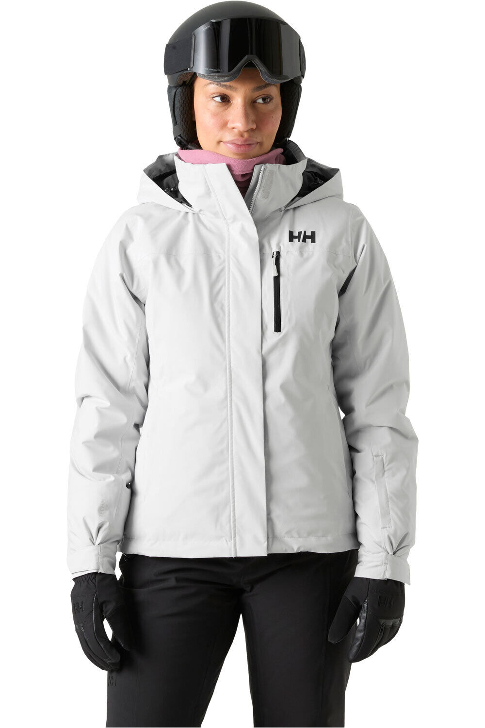 Helly Hansen chaqueta esquí mujer W CREWSER INSULATED JACKET GRIS vista frontal