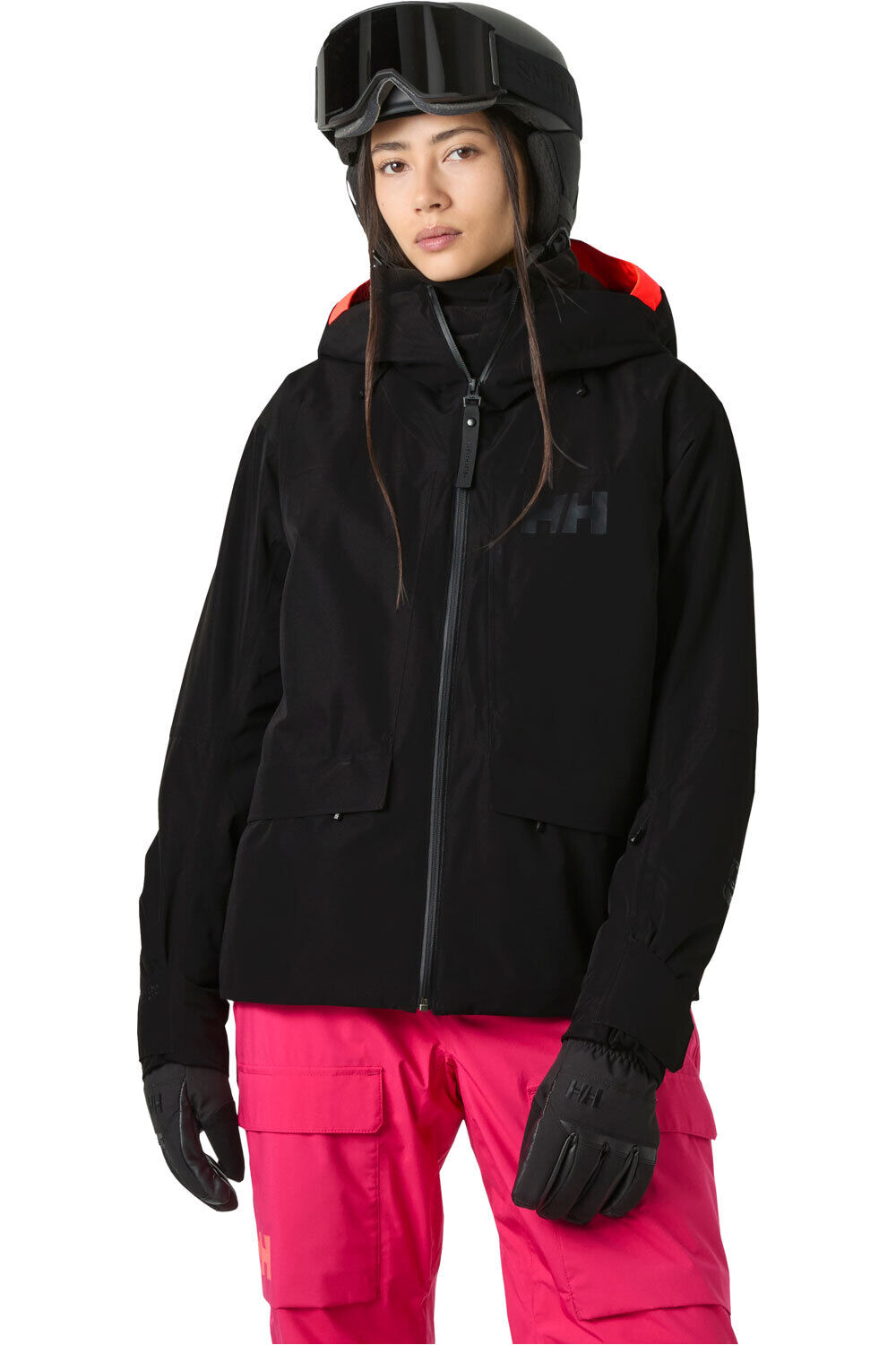 Helly Hansen chaqueta esquí mujer W EMIKO INSULATED JACKET NEGRO vista frontal