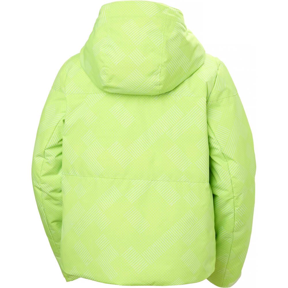Helly Hansen chaqueta esquí mujer W NORA SHORT PUFFY JACKET AMARILLO vista trasera