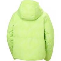 Helly Hansen chaqueta esquí mujer W NORA SHORT PUFFY JACKET AMARILLO vista trasera