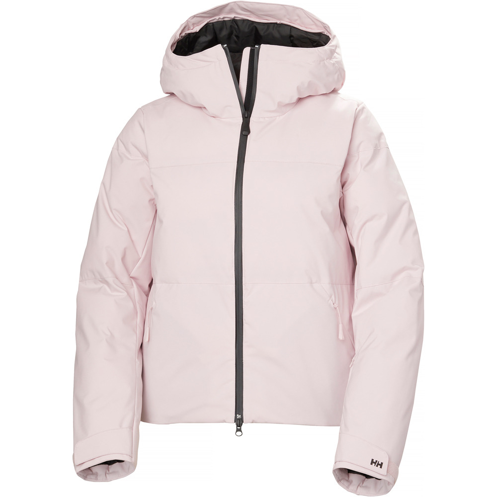 Helly Hansen chaqueta esquí mujer W NORA SHORT PUFFY JACKET ROSA vista frontal