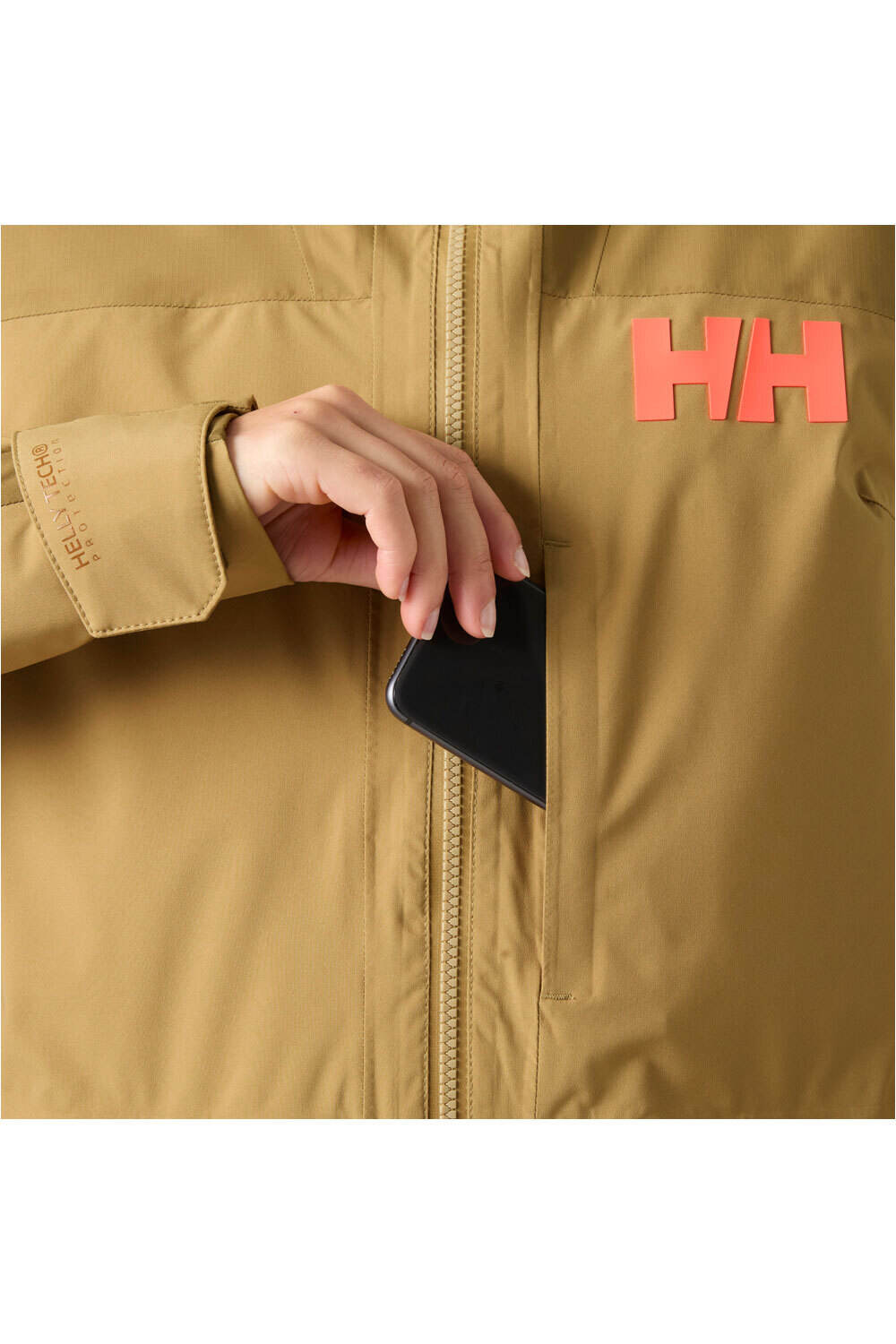 Helly Hansen chaqueta esquí mujer W POWCHASER 3.0 JACKET MARRON 03
