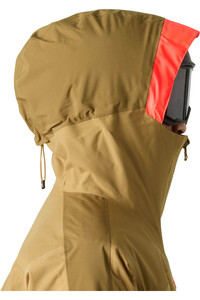 Helly Hansen chaqueta esquí mujer W POWCHASER 3.0 JACKET MARRON vista detalle