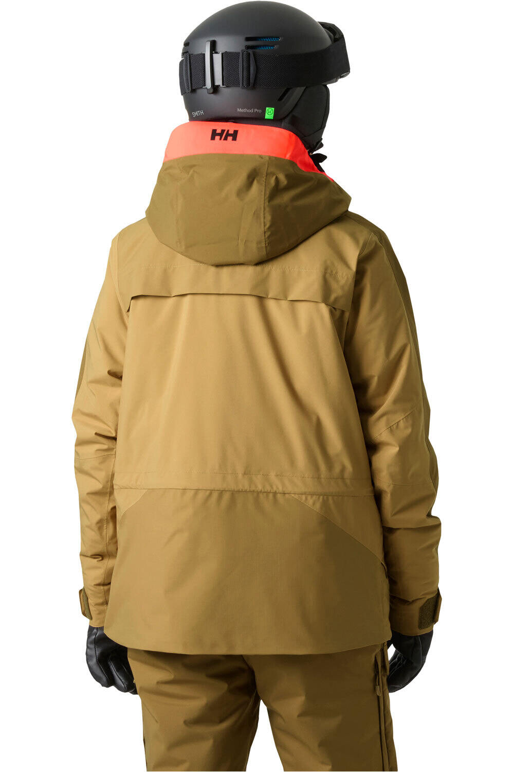 Helly Hansen chaqueta esquí mujer W POWCHASER 3.0 JACKET MARRON vista trasera