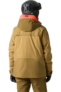 Helly Hansen chaqueta esquí mujer W POWCHASER 3.0 JACKET MARRON vista trasera