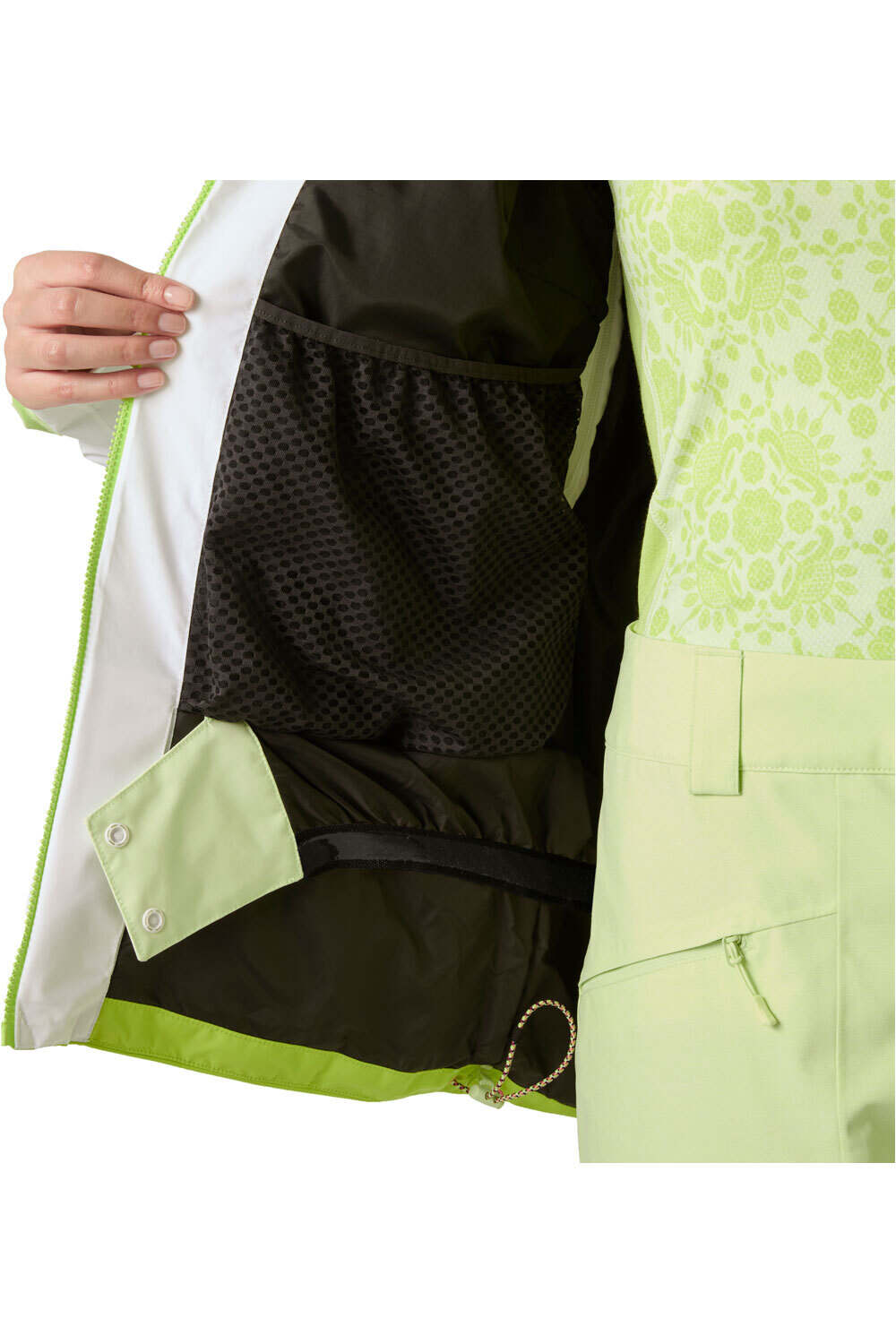 Helly Hansen chaqueta esquí mujer W POWCHASER 3.0 JACKET VERDE 08