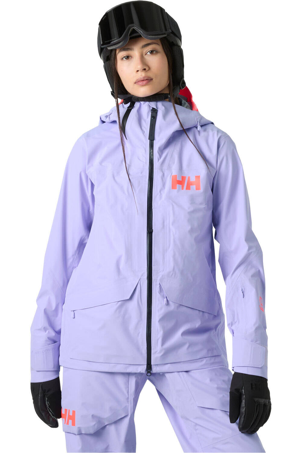 Helly Hansen chaqueta esquí mujer W RIDGE INFINITY SHELL JACKET MORADO vista frontal