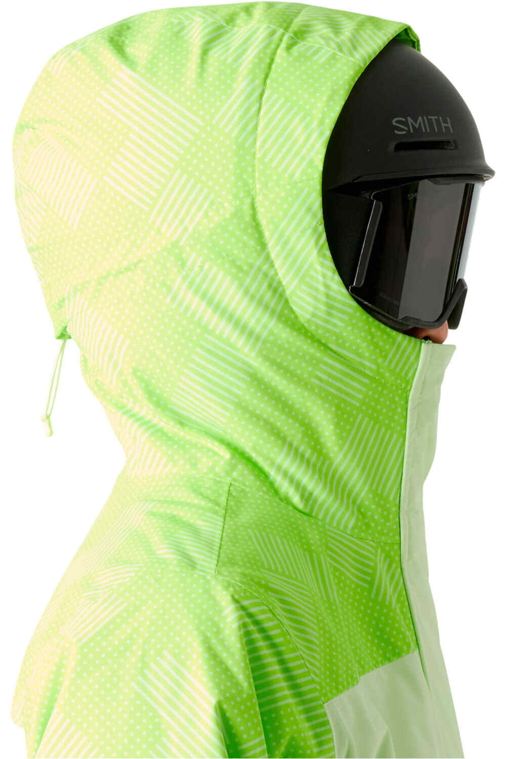 Helly Hansen chaqueta esquí mujer W SNOWPLAY JACKET VERDE vista detalle
