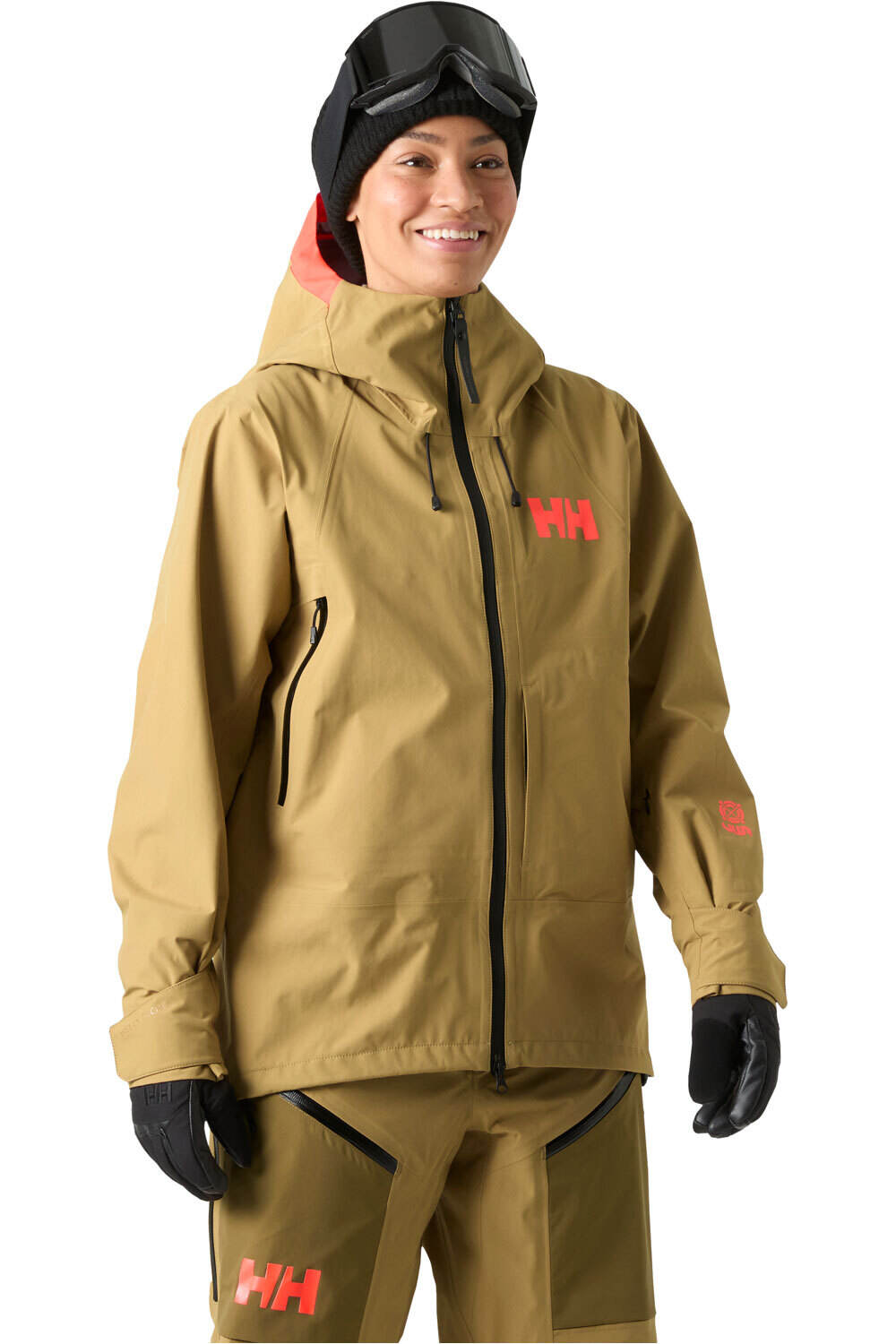 Helly Hansen chaqueta esquí mujer W SOGN SHELL JACKET MARRON vista frontal