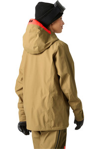 Helly Hansen chaqueta esquí mujer W SOGN SHELL JACKET MARRON vista trasera