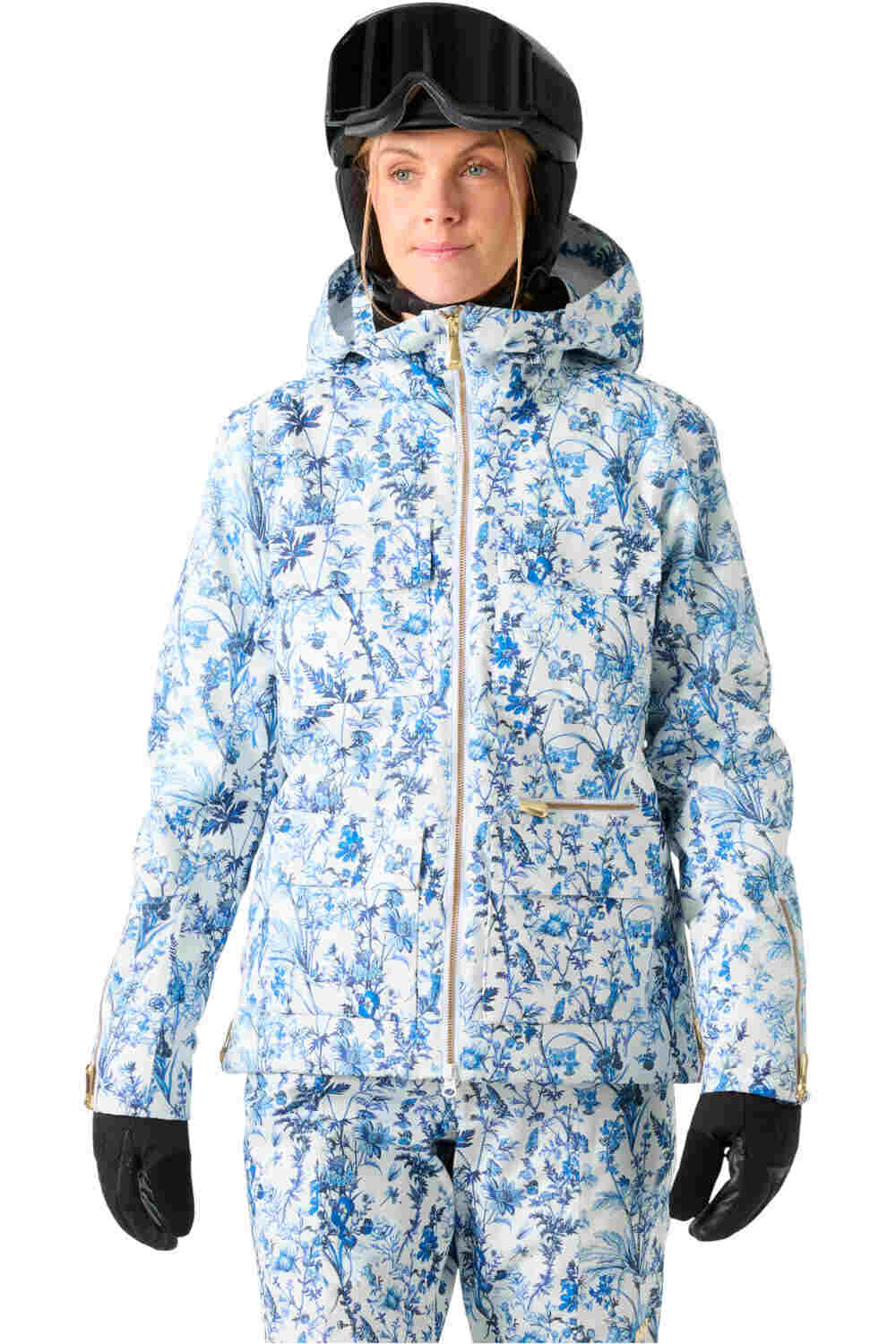 Helly Hansen chaqueta esquí mujer W ST. MORITZ INS 2.0 JKT AZUL vista frontal