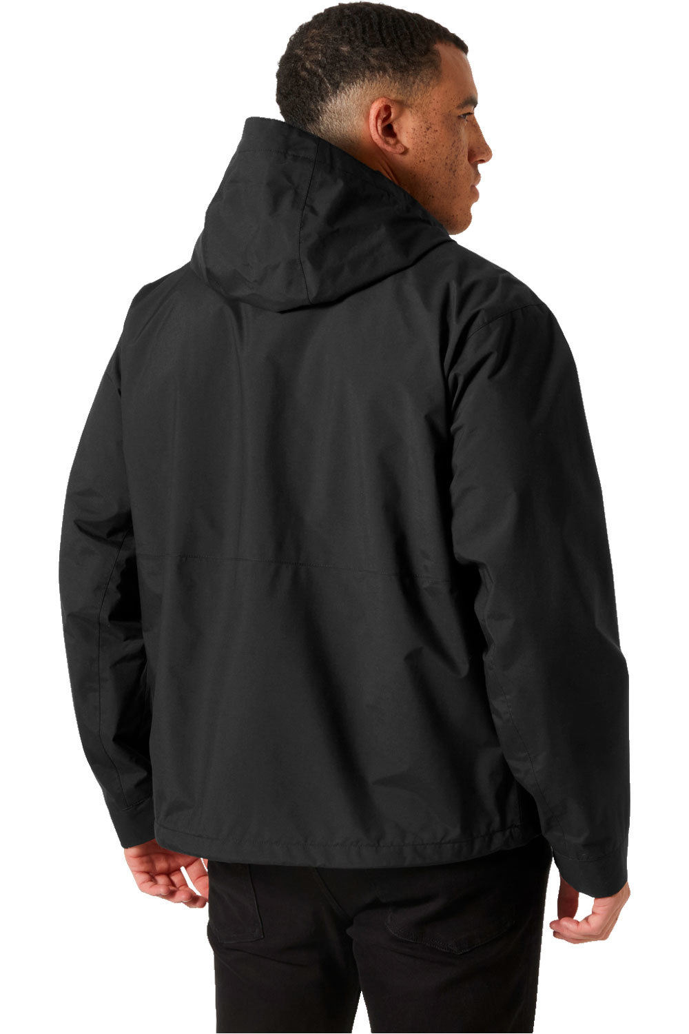 Helly Hansen chaqueta impermeable hombre ESCAPE UTILITY RAIN NEGRO vista trasera