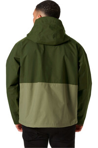 Helly Hansen chaqueta impermeable hombre ESCAPE UTILITY RAIN VERDE vista trasera