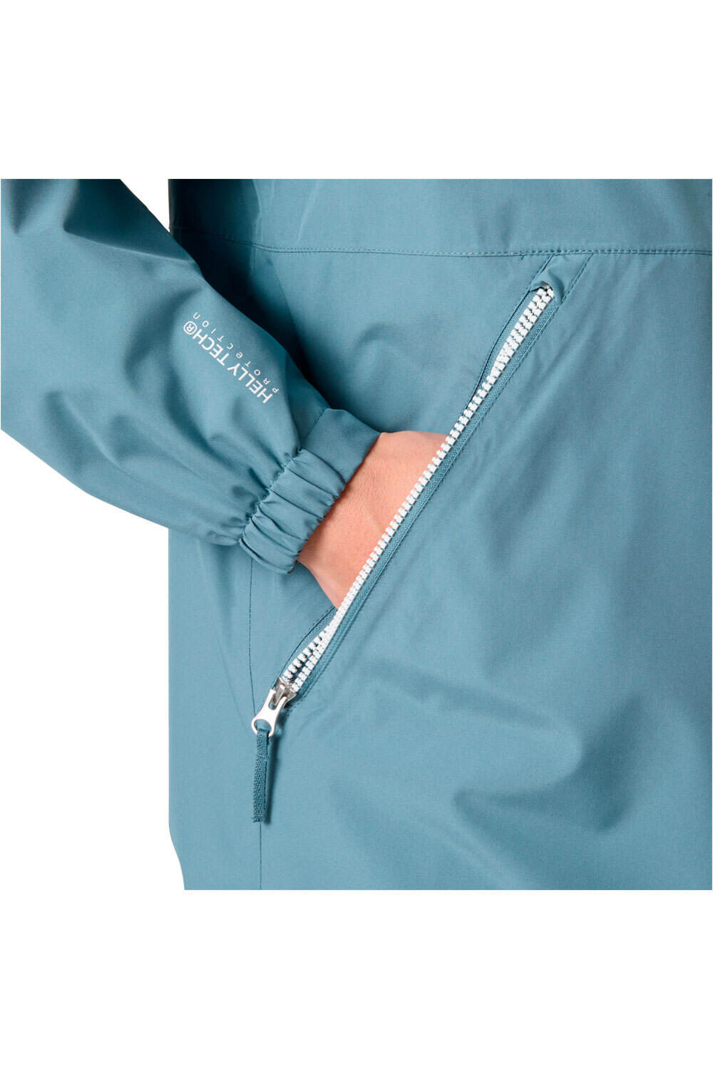 Helly Hansen chaqueta impermeable hombre SANDOY RAIN AZUL vista detalle
