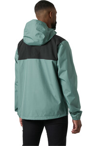 Helly Hansen chaqueta impermeable hombre VANCOUVER RAIN JACKET VERDE vista trasera