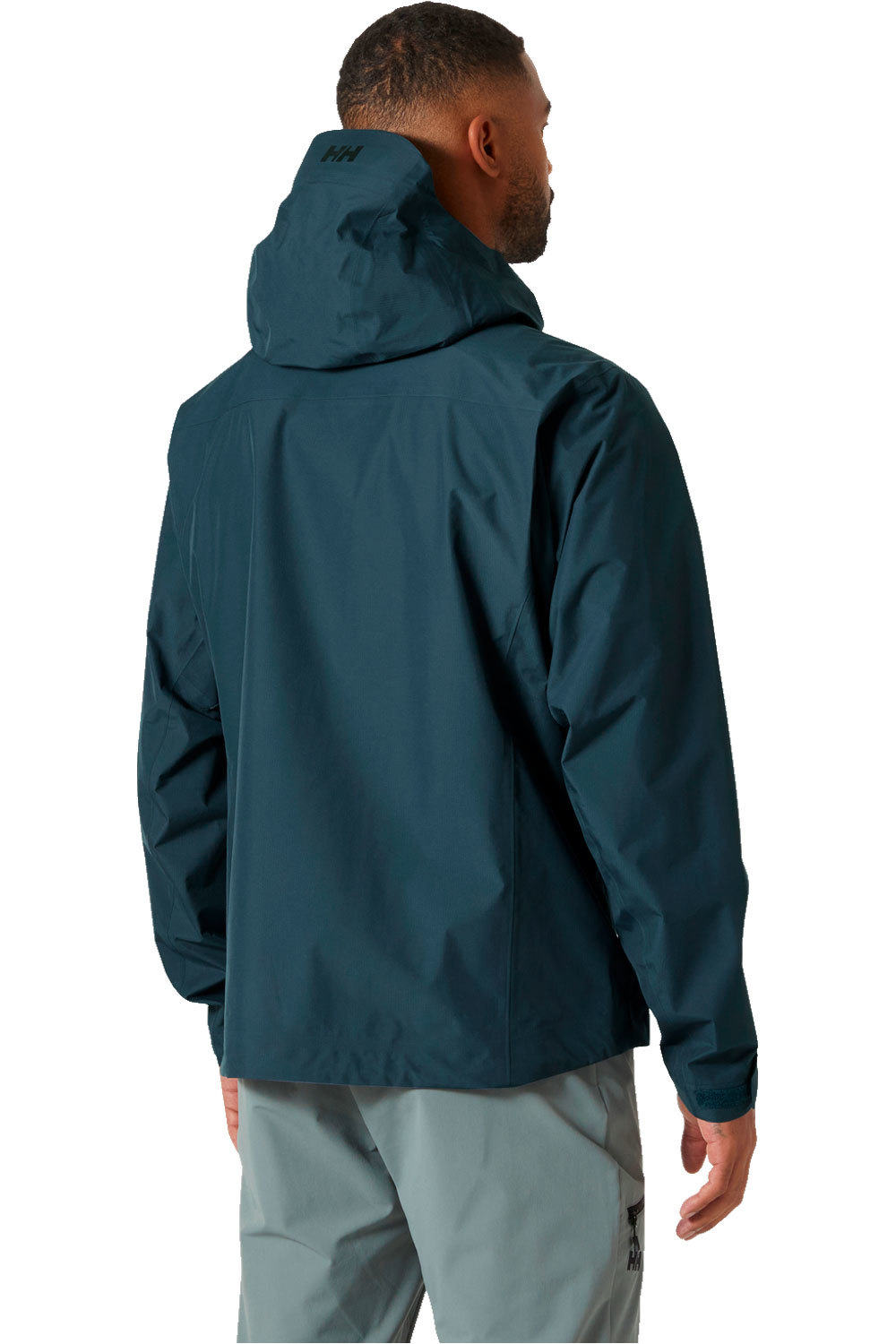 Helly Hansen chaqueta impermeable hombre VERGLAS INFINITY 2.0 AZUL vista trasera
