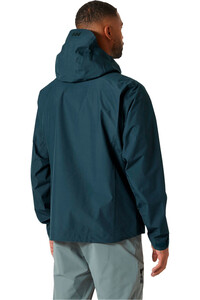 Helly Hansen chaqueta impermeable hombre VERGLAS INFINITY 2.0 AZUL vista trasera