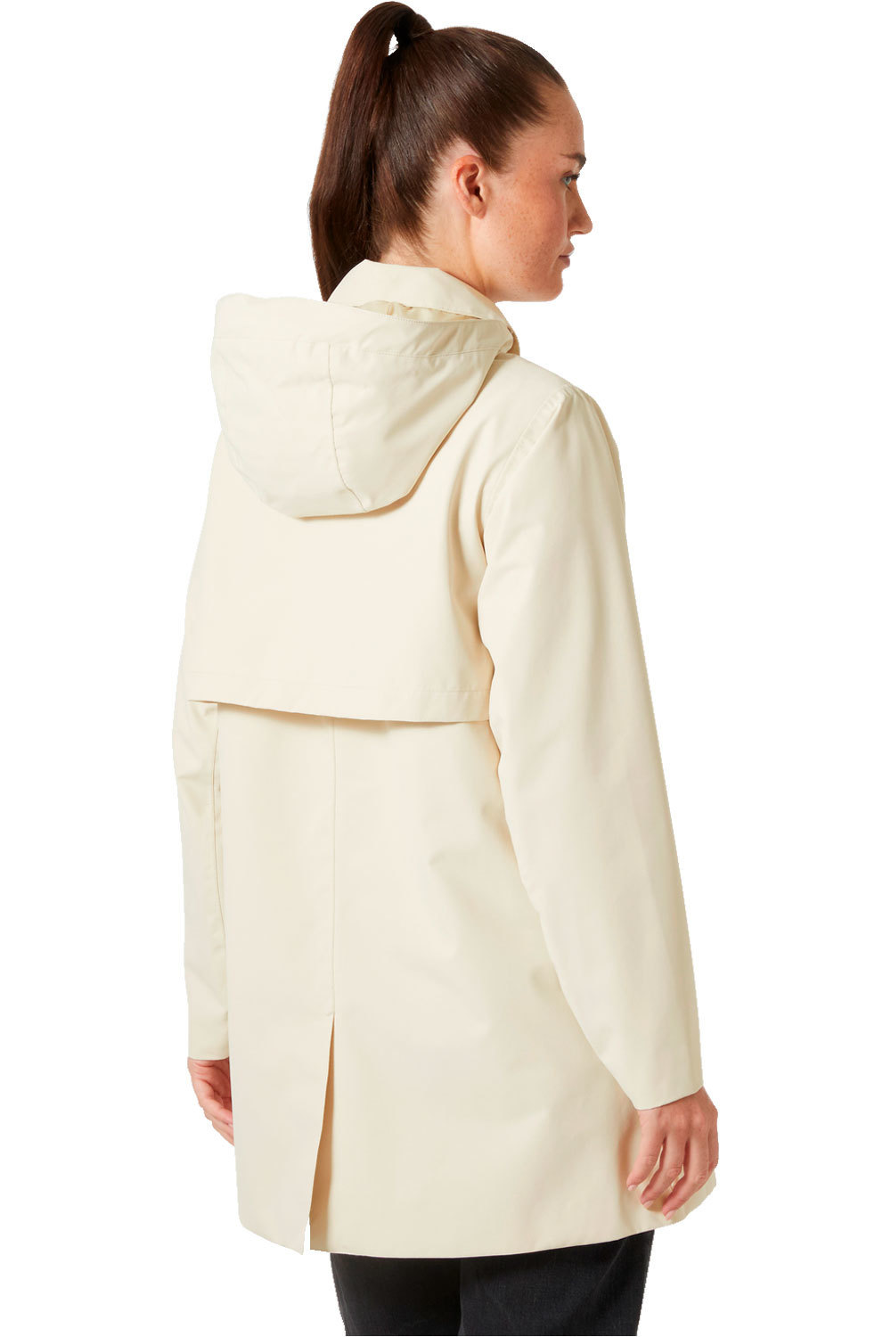 Helly Hansen chaqueta impermeable mujer LILJA MARRON vista trasera
