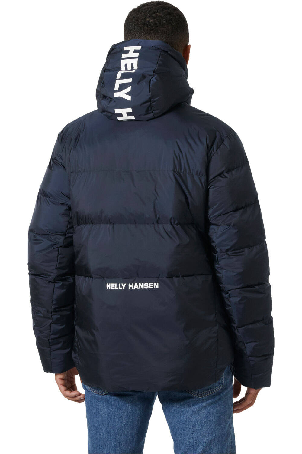 Helly Hansen chaqueta outdoor hombre ACTIVE WINTER AZUL vista trasera