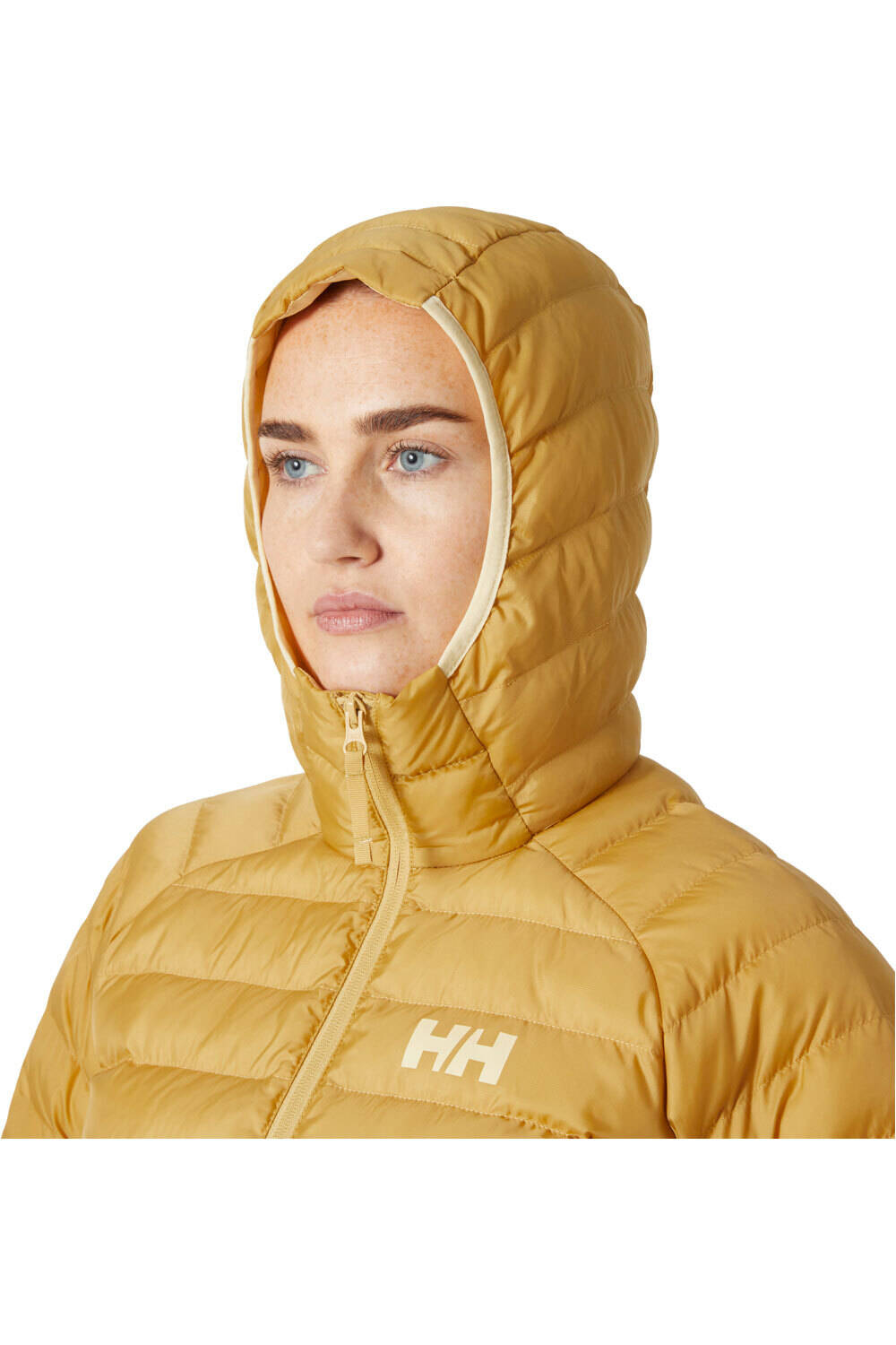 Helly Hansen chaqueta outdoor mujer BANFF PLUS AMARILLO vista detalle