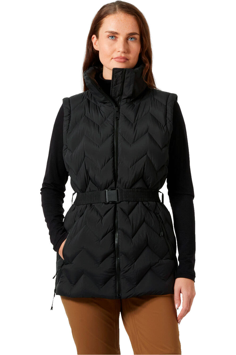 Helly Hansen chaqueta outdoor mujer WINTER BLISS MODULAR NEGRO vista detalle
