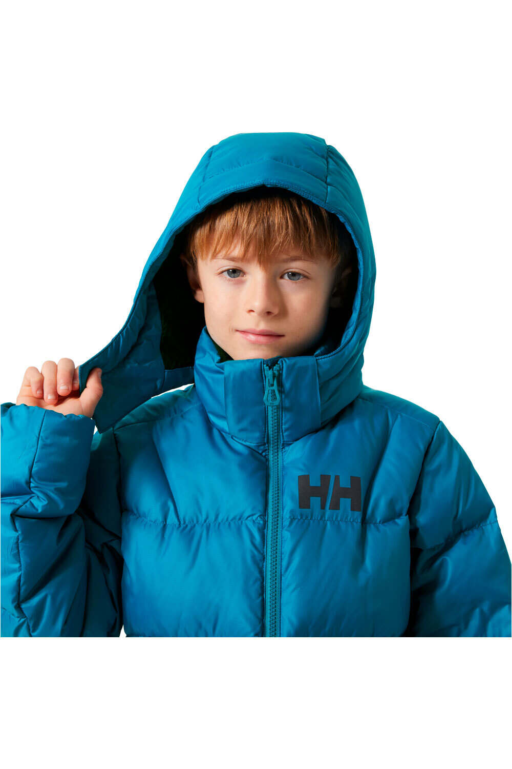 Helly Hansen chaqueta outdoor niño ISFJORD DOWN 2.0 AZUL vista detalle