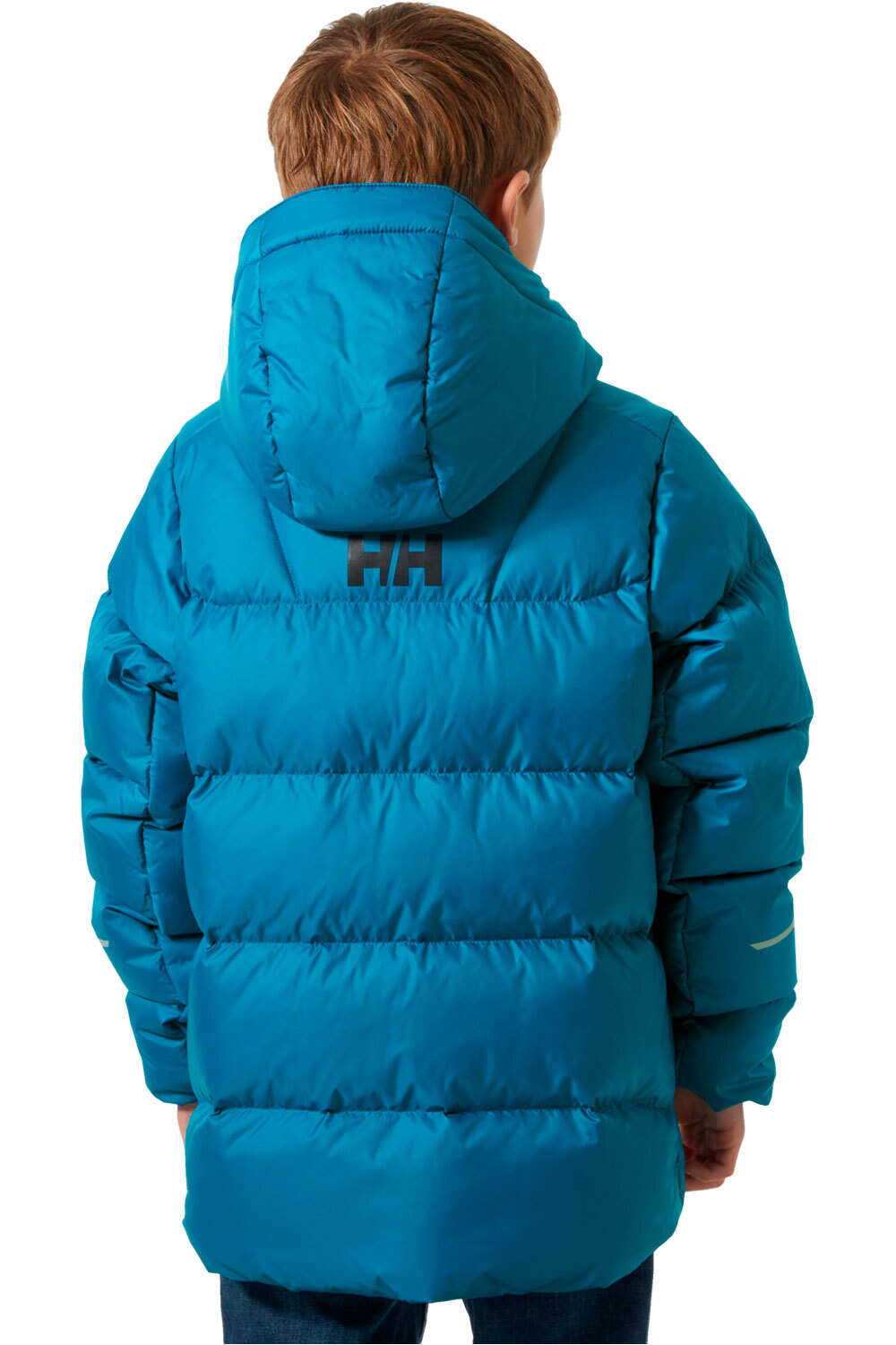 Helly Hansen chaqueta outdoor niño ISFJORD DOWN 2.0 AZUL vista trasera