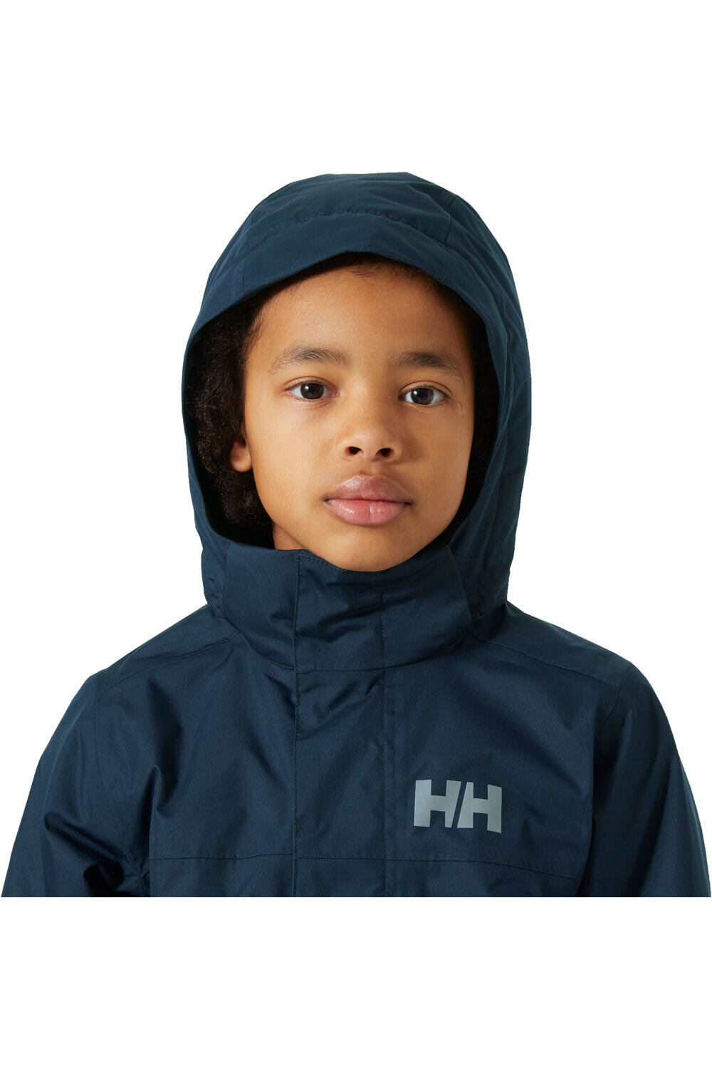 Helly Hansen chaqueta outdoor niño JR VANCOUVER FLEECE INS JACKET AZUL vista detalle