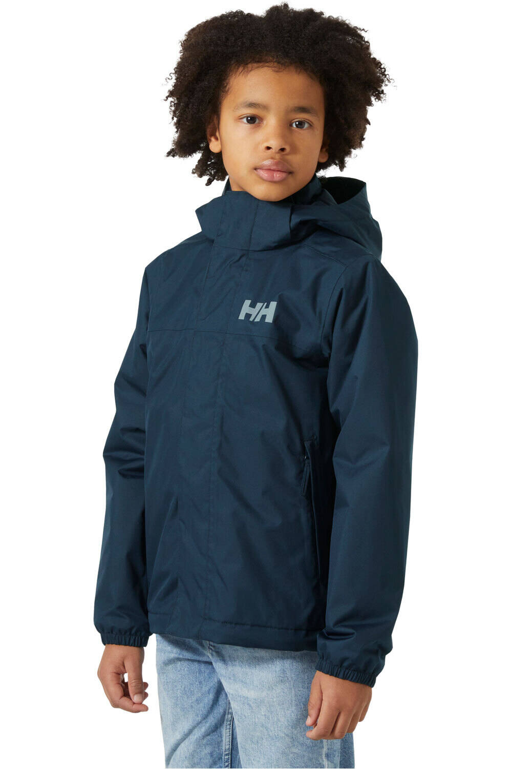 Helly Hansen chaqueta outdoor niño JR VANCOUVER FLEECE INS JACKET AZUL vista frontal