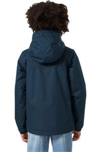 Helly Hansen chaqueta outdoor niño JR VANCOUVER FLEECE INS JACKET AZUL vista trasera