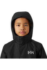 Helly Hansen chaqueta outdoor niño JR VANCOUVER FLEECE INS JACKET NEGRO vista detalle