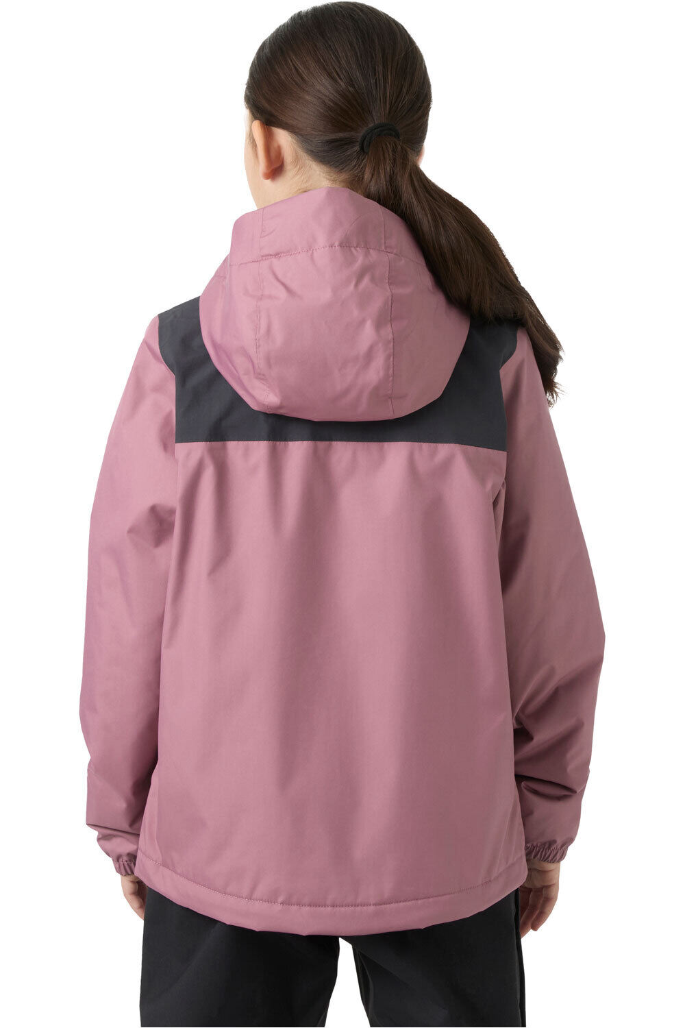 Helly Hansen chaqueta outdoor niño JR VANCOUVER FLEECE INS JACKET ROJO vista trasera