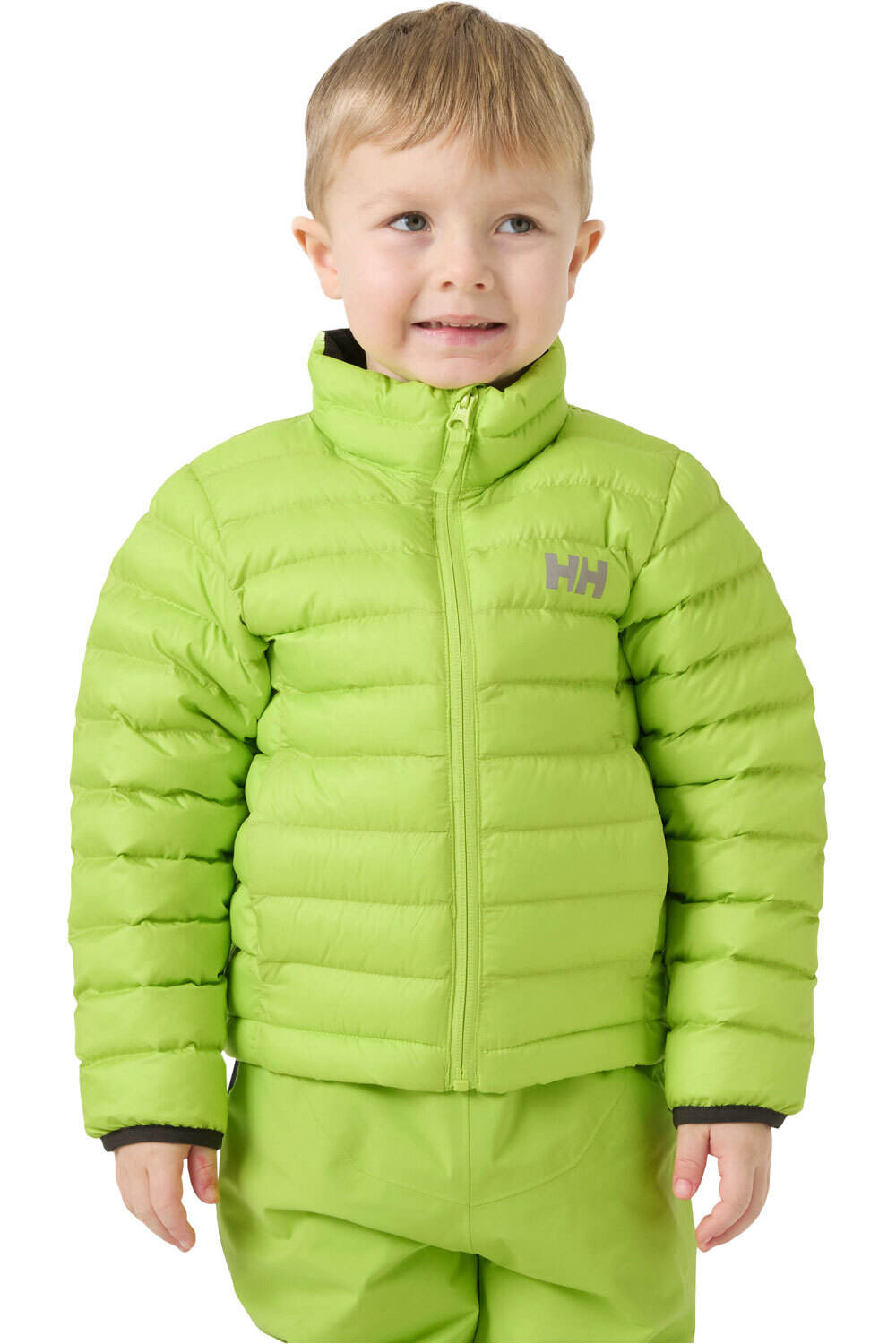Helly Hansen chaqueta outdoor niño K SIRDAL INSULATOR JACKET VERDE vista frontal