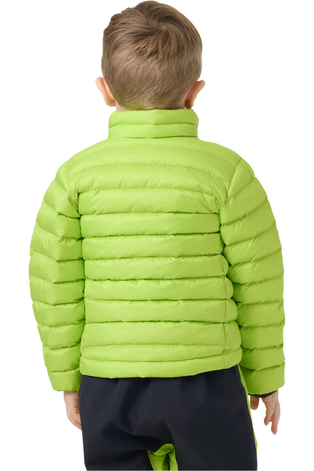 Helly Hansen chaqueta outdoor niño K SIRDAL INSULATOR JACKET VERDE vista trasera