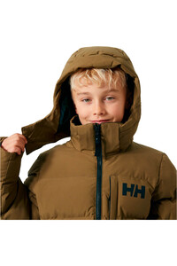 Helly Hansen chaqueta outdoor niño NORD MARRON vista detalle